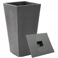 Кашпо Multy Home Sonata EU5100007 (стальной серый) - Превью изображения №2 — Интернет-магазин Time-Shop