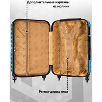 Чемодан-спиннер L'Case New-Delhi BCP-1205 7468 (L, светло-синий) - Превью изображения №8 — Интернет-магазин Time-Shop