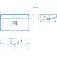 Умывальник Kirovit Вилис 800 4610119205126 - Превью изображения №5 — Интернет-магазин Time-Shop