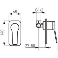 Смеситель Ferro Stratos BSC7PA - Превью изображения №2 — Интернет-магазин Time-Shop