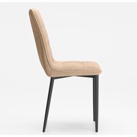 Стул Табурет Дарлинг CF 041 (04 бежевый/черный каркас) - Превью изображения №3 — Интернет-магазин Time-Shop