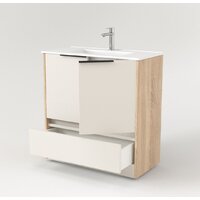  Дабер Тумба под умывальник 017 Тобага/Эридан/Артвин 60 Т17.6Т.0.18Ч (бежевый/дуб бардолино/черный) - Превью изображения №3 — Интернет-магазин Time-Shop