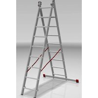 Лестница-стремянка Новая высота NV 522 двухсекционная индустриальная 2x9 ступеней - Превью изображения №3 — Интернет-магазин Time-Shop