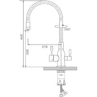 Смеситель Raglo R81.64.05 - Превью изображения №2 — Интернет-магазин Time-Shop