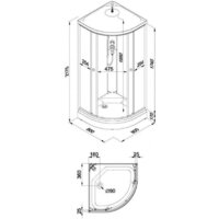 Душевая кабина Maroni Air SR80L-GLS-DN4 Щ0000051354 - Превью изображения №2 — Интернет-магазин Time-Shop