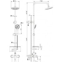 Душевая система  Lemark LM0462C - Превью изображения №2 — Интернет-магазин Time-Shop