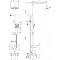 Душевая система  Lemark LM0462C - Превью изображения №2 — Интернет-магазин Time-Shop