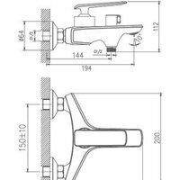 Смеситель Haiba HB60548-8 (белый) - Превью изображения №2 — Интернет-магазин Time-Shop