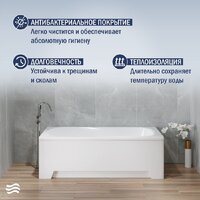 Ванна Lauter Sophia 160 21205160 (с каркасом и сифоном 21Y11021 матовый черный) - Превью изображения №6 — Интернет-магазин Time-Shop