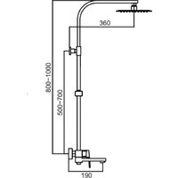 Душевая система  Hansen HL33095-D - Превью изображения №3 — Интернет-магазин Time-Shop