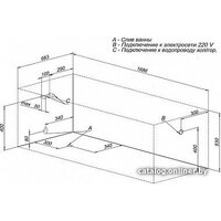 Ванна Aquanet Extra 170x70 (с каркасом и экраном) - Превью изображения №6 — Интернет-магазин Time-Shop