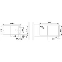 Кухонная мойка Blanco Axia III XL 6 S 527051 - Превью изображения №2 — Интернет-магазин Time-Shop