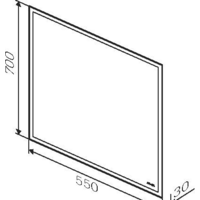 AM.PM Зеркало Gem 55 M91AMOX0551WG - Превью изображения №7 — Интернет-магазин Time-Shop