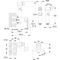 Гигиенический душ Cersanit Vero A64106 - Превью изображения №7 — Интернет-магазин Time-Shop