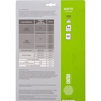 Фотобумага CACTUS Матовая A4 230 г/кв.м. 50 листов(CS-MA423050) - Превью изображения №2 — Интернет-магазин Time-Shop