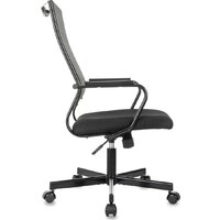 Офисное кресло Бюрократ CH Balance черный Elastic-102 TW-11 (сетка/ткань крестовина металл черный) - Превью изображения №4 — Интернет-магазин Time-Shop