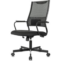 Офисное кресло Бюрократ CH Balance черный Elastic-102 TW-11 (сетка/ткань крестовина металл черный) - Превью изображения №3 — Интернет-магазин Time-Shop