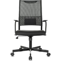 Офисное кресло Бюрократ CH Balance черный Elastic-102 TW-11 (сетка/ткань крестовина металл черный) - Превью изображения №2 — Интернет-магазин Time-Shop