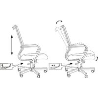 Офисное кресло Бюрократ CH Balance черный Elastic-102 TW-11 (сетка/ткань крестовина металл черный) - Превью изображения №12 — Интернет-магазин Time-Shop