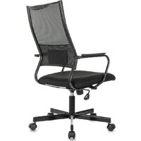 Офисное кресло Бюрократ CH Balance черный Elastic-102 TW-11 (сетка/ткань крестовина металл черный) - Превью изображения №5 — Интернет-магазин Time-Shop