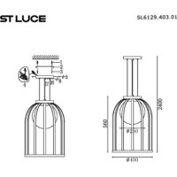 Подвесная люстра ST Luce SL6129.503.01 - Превью изображения №6 — Интернет-магазин Time-Shop