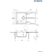Кухонная мойка Deante ZQN_N11F - Превью изображения №2 — Интернет-магазин Time-Shop