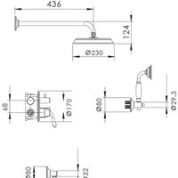 Душевая система  Rose R0235Q - Превью изображения №2 — Интернет-магазин Time-Shop
