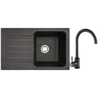 БелЭворс Styl R + смеситель W4998-3-22 (черный)