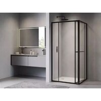 Душевой уголок RGW LE-45-B 77124508-14 (черный/прозрачное стекло) - Превью изображения №2 — Интернет-магазин Time-Shop