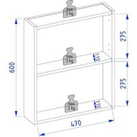  Lauter Шкаф с зеркалом Estel 50 (серо-зеленый полуматовый) - Превью изображения №5 — Интернет-магазин Time-Shop
