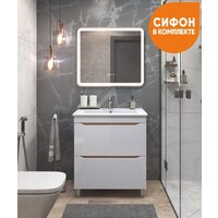  Vigo Тумба под умывальник Grani 750-0-2 Оскар (дуб золотой) - Превью изображения №7 — Интернет-магазин Time-Shop