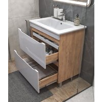  Vigo Тумба под умывальник Grani 750-0-2 Оскар (дуб золотой) - Превью изображения №4 — Интернет-магазин Time-Shop