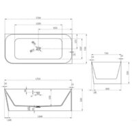 Ванна Abber Stein AS9621-1.7 R (белый матовый) - Превью изображения №6 — Интернет-магазин Time-Shop