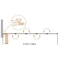 Стеклянная шторка для ванны Cezares RELAX-V-5-120/140-P-Bi-R - Превью изображения №2 — Интернет-магазин Time-Shop