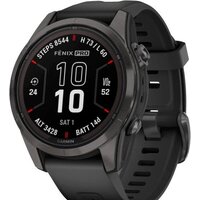 Garmin Fenix 7S Pro Sapphire Solar (карбоново-серый титан/черный)