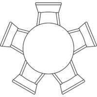 Кухонный стол Notta Барел 110 615167 (белый/белый) - Превью изображения №11 — Интернет-магазин Time-Shop