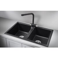 Кухонная мойка Granula GR-8101 (шварц) - Превью изображения №2 — Интернет-магазин Time-Shop
