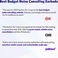 Наушники EarFun Air S (черный) - Превью изображения №3 — Интернет-магазин Time-Shop