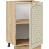 Шкаф напольный Трия Бьянка 1Н5 (дуб крафт золотой/дуб ваниль) - Превью изображения №3 — Интернет-магазин Time-Shop