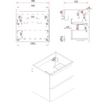  ЗОВ Тумба с умывальником Дион 60 D60LWP0M9003MKV5-OL60 (белый матовый) - Превью изображения №5 — Интернет-магазин Time-Shop