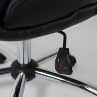 Офисное кресло AksHome Немига 1 (кожа натуральная Black/основание хром) - Превью изображения №13 — Интернет-магазин Time-Shop