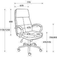 Офисное кресло AksHome Немига 1 (кожа натуральная Black/основание хром) - Превью изображения №17 — Интернет-магазин Time-Shop
