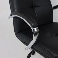 Офисное кресло AksHome Немига 1 (кожа натуральная Black/основание хром) - Превью изображения №11 — Интернет-магазин Time-Shop