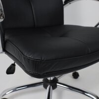 Офисное кресло AksHome Немига 1 (кожа натуральная Black/основание хром) - Превью изображения №12 — Интернет-магазин Time-Shop