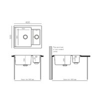 Кухонная мойка Polygran Brig 620 (светло-серый) - Превью изображения №3 — Интернет-магазин Time-Shop