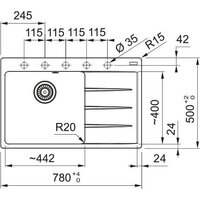 Кухонная мойка Franke Centro CNG 611-78 TL 114.0740.849 (оникс) - Превью изображения №3 — Интернет-магазин Time-Shop