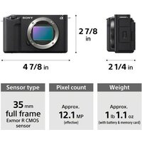 Беззеркальный фотоаппарат Sony ZV-E1 Body (черный) - Превью изображения №2 — Интернет-магазин Time-Shop