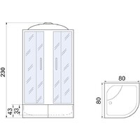 Душевая кабина Мономах XL 80/43 С МЗ - Превью изображения №15 — Интернет-магазин Time-Shop