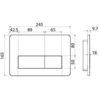 Панель смыва IDDIS Unifix UNI80M0i77 (матовый хром) - Превью изображения №3 — Интернет-магазин Time-Shop