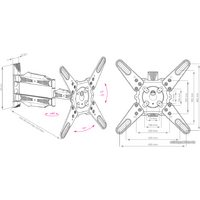 Кронштейн для телевизора Kromax ATLANTIS-40 (белый) - Превью изображения №4 — Интернет-магазин Time-Shop